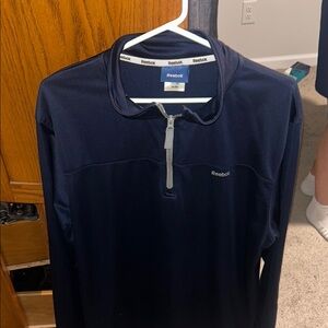 Reebok Dark Blue Half-Zip Top